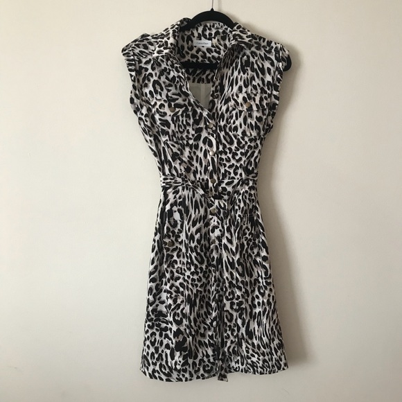 Calvin Klein Dresses & Skirts - Calvin Klein Dress with animal print Size 10